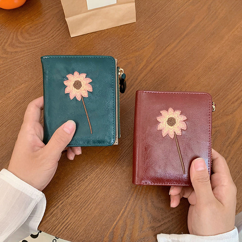 Porte-Monnaie Vintage À Fleurs