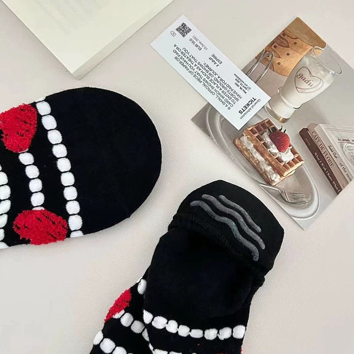 Chaussettes Décontractées À Motif Cœur