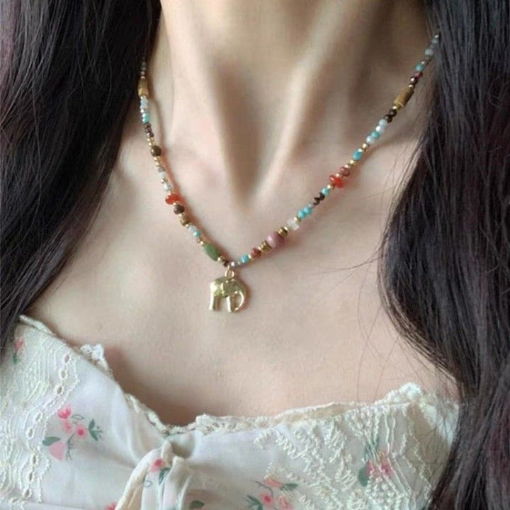 Collier De Perles Colorées Bohème