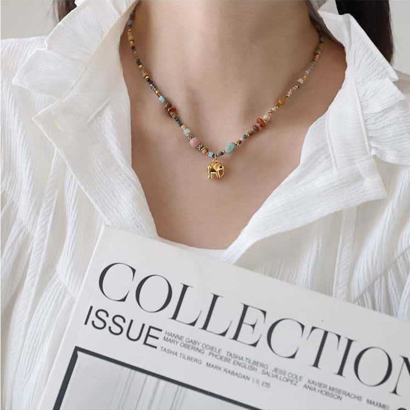 Collier De Perles Colorées Bohème