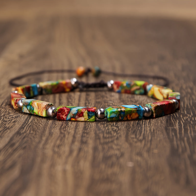 Bracelet Ethnique Tissé À La Main