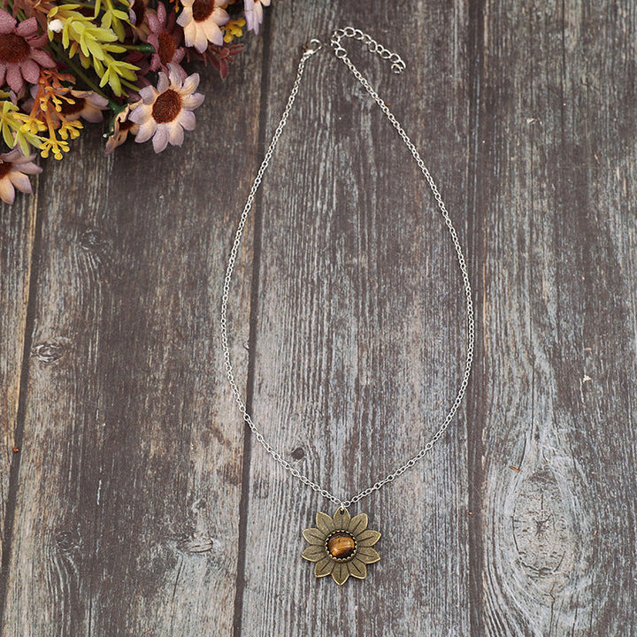 Collier Pendentif Fleur