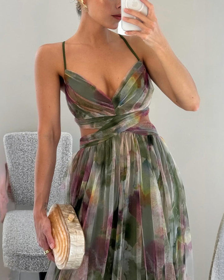 Beatriz | Élégance Florale en Maxi Robe