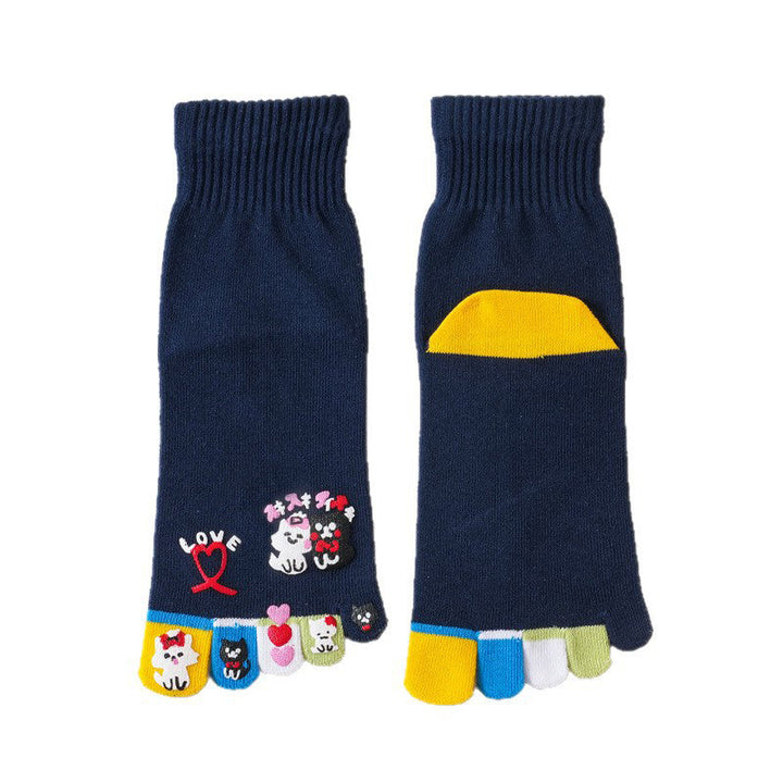 Chaussettes À Cinq Doigts De Dessin Animé
