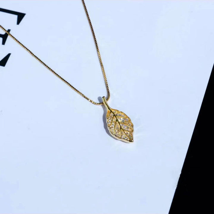 Collier Pendentif Feuille