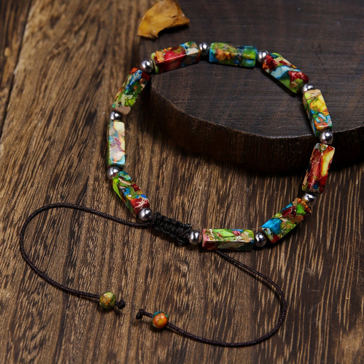 Bracelet Ethnique Tissé À La Main