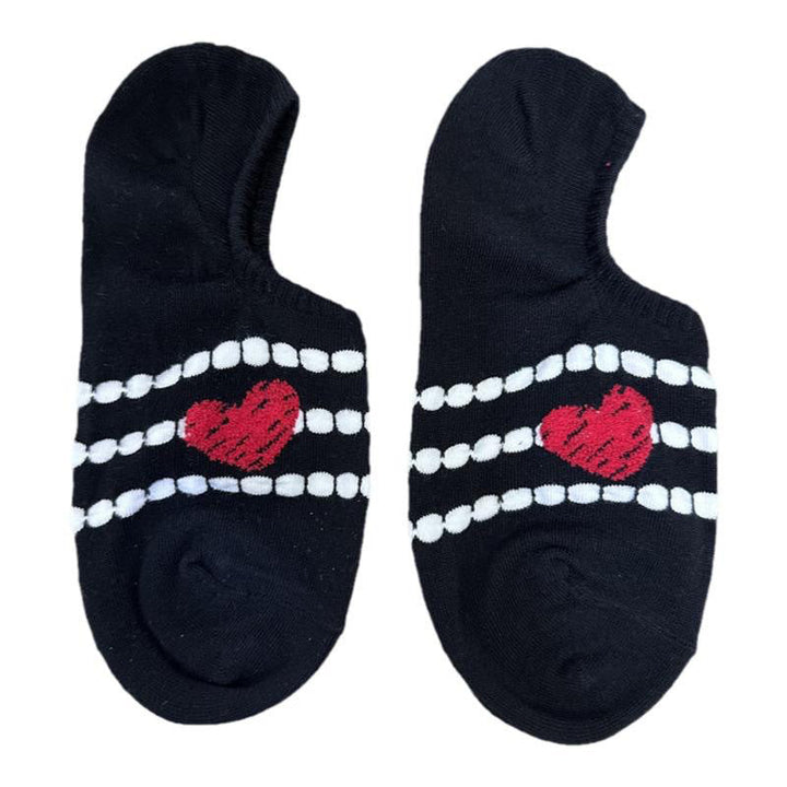 Chaussettes Décontractées À Motif Cœur