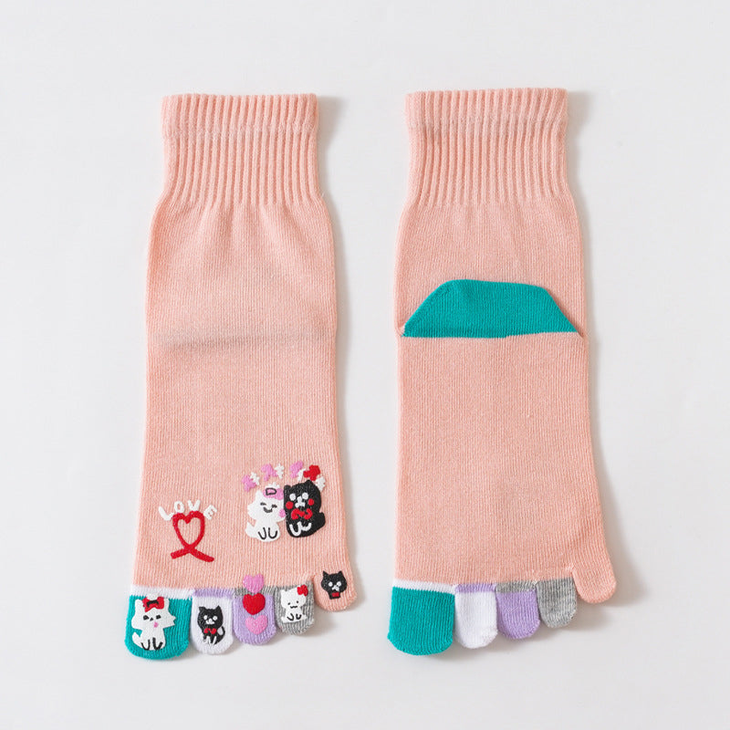 Chaussettes À Cinq Doigts De Dessin Animé