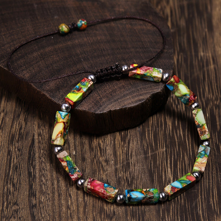 Bracelet Ethnique Tissé À La Main