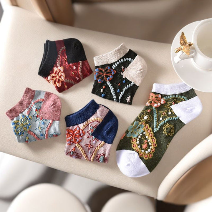 Chaussettes À Fleurs Vintage