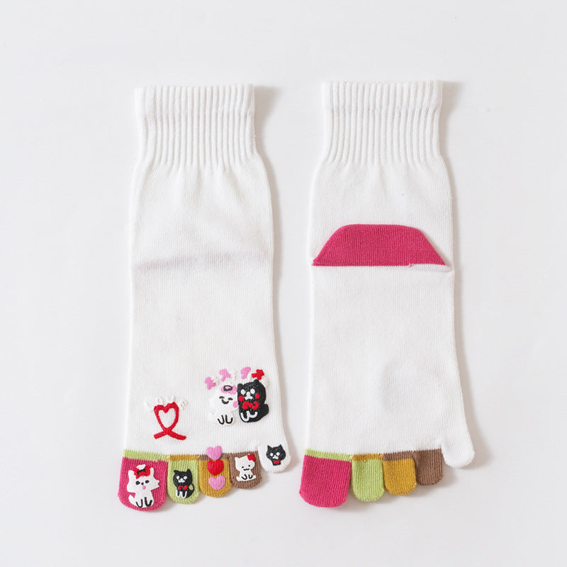 Chaussettes À Cinq Doigts De Dessin Animé