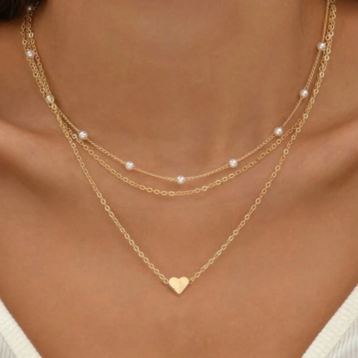 Collier Pendentif En Forme De Coeur