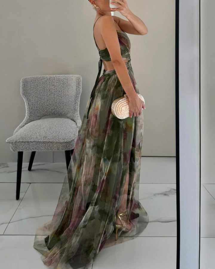 Beatriz | Élégance Florale en Maxi Robe