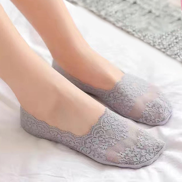 Chaussettes Respirantes À Fleurs