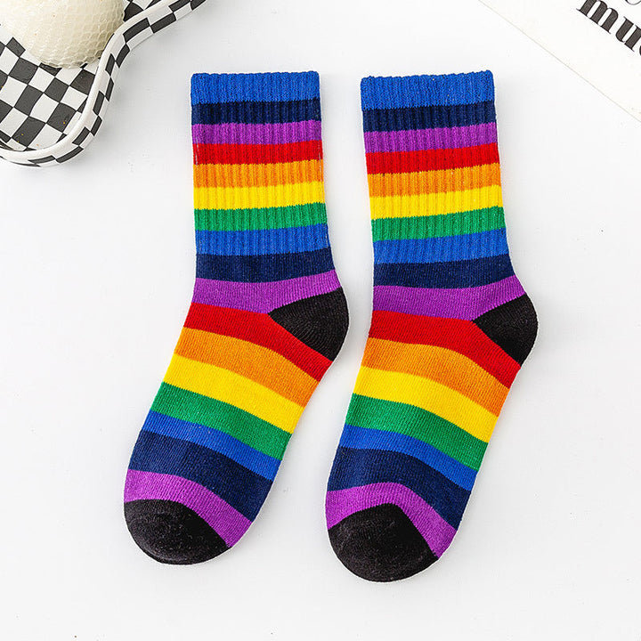 Chaussettes Rayées Colorées