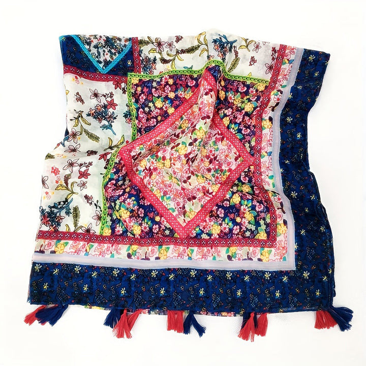 Écharpe À Imprimé Floral Vintage