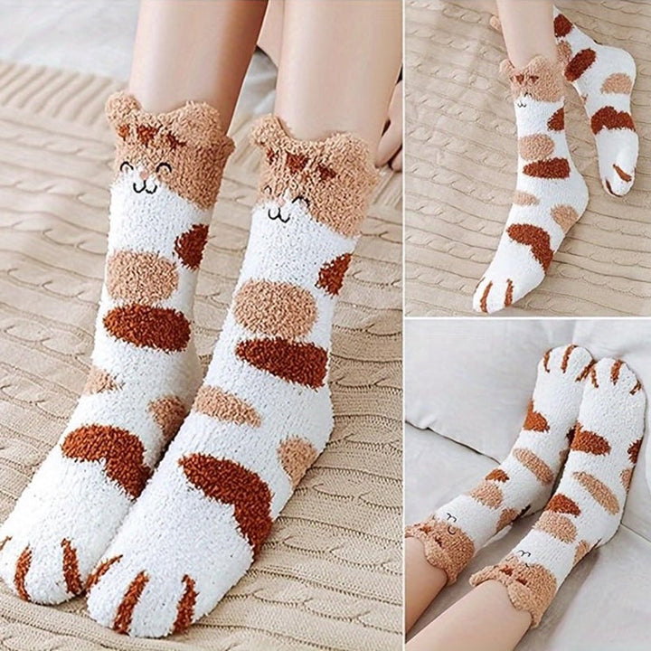 Chaussettes Chaudes De Dessin Animé