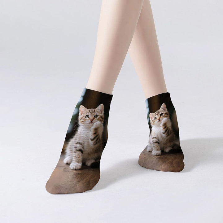 Chaussettes Décontractées À Imprimé Animal