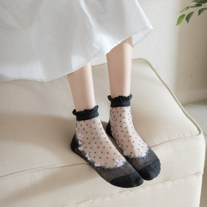 Chaussettes Fleuries Respirantes