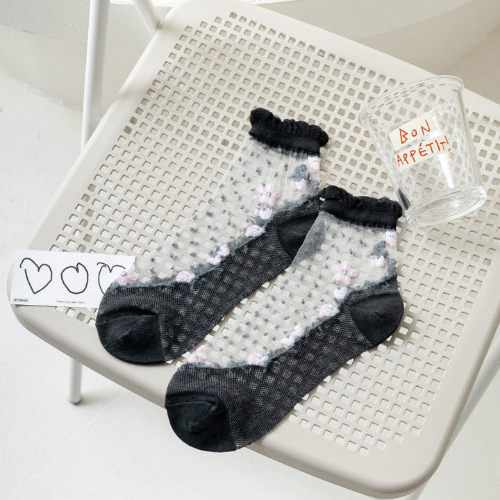 Chaussettes Fleuries Respirantes