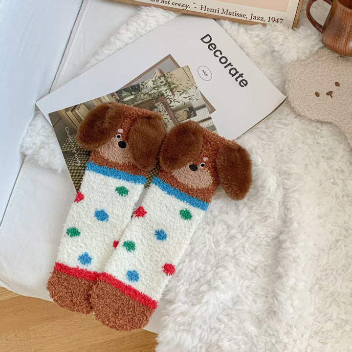 Chaussettes Chaudes De Dessin Animé