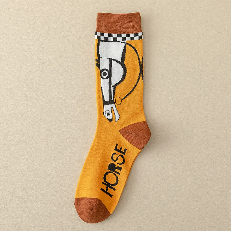Chaussettes Décontractées À Imprimé Animal