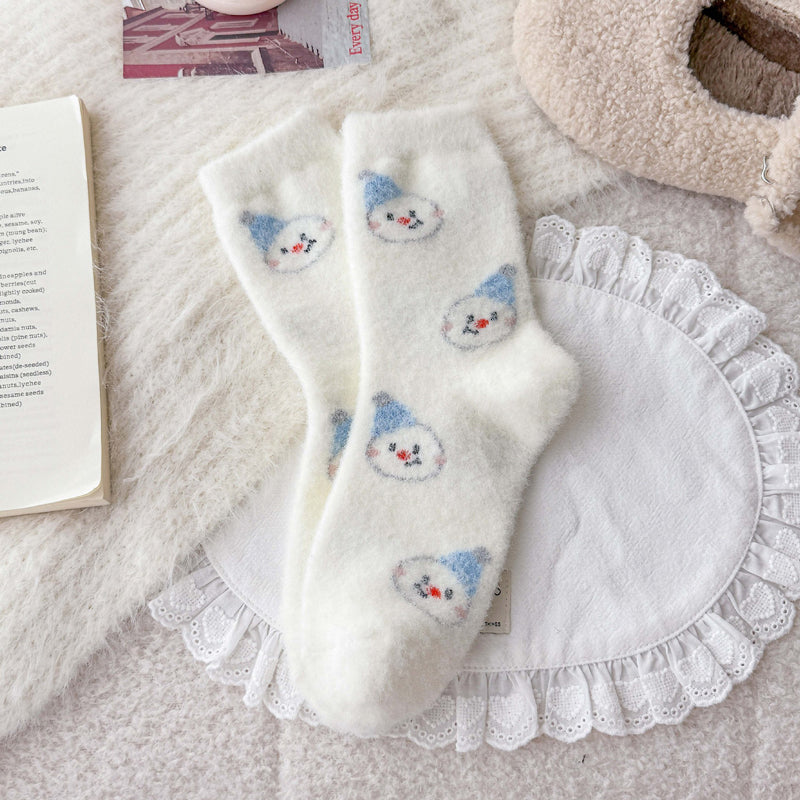 Chaussettes Chaudes De Dessin Animé