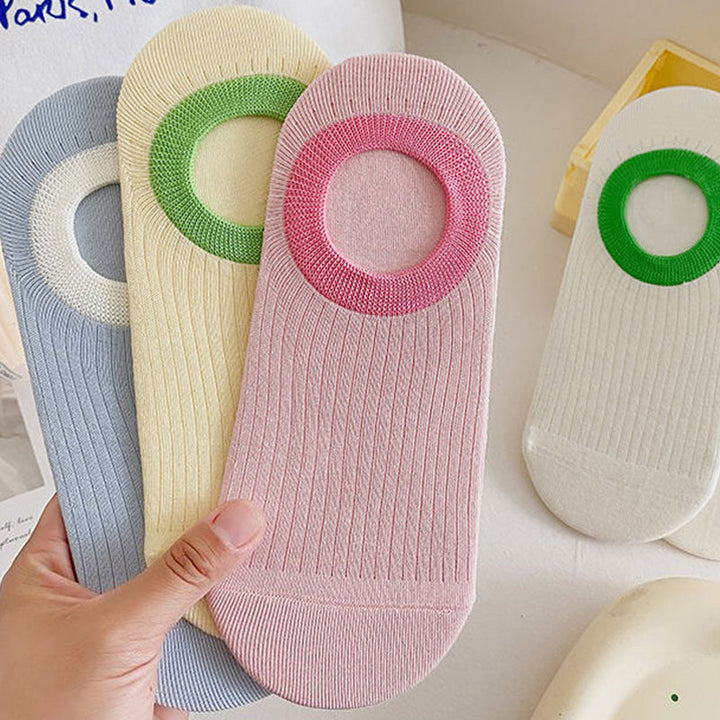 Chaussettes Décontractées À Blocs De Couleur