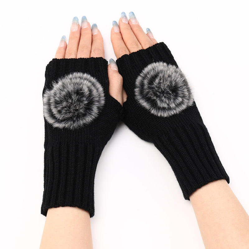 Gants Chauds De Couleur Unie