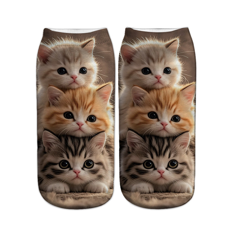 Chaussettes Décontractées À Imprimé Animal