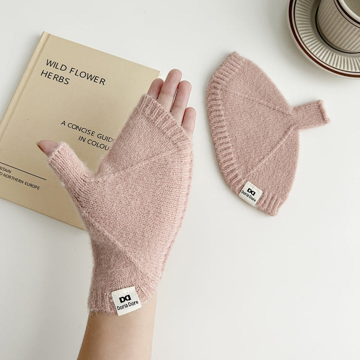 Gants Chauds De Couleur Unie