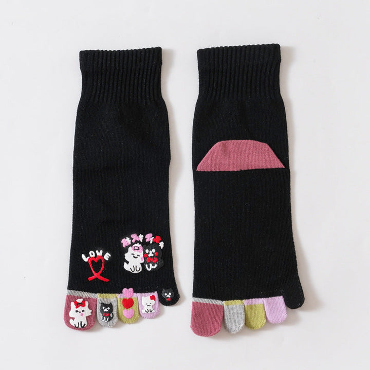 Chaussettes À Cinq Doigts De Dessin Animé