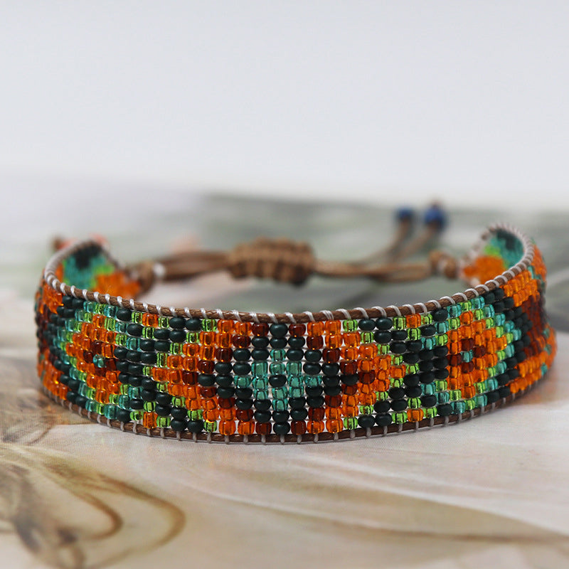 Bracelet Bohème Tissé À La Main