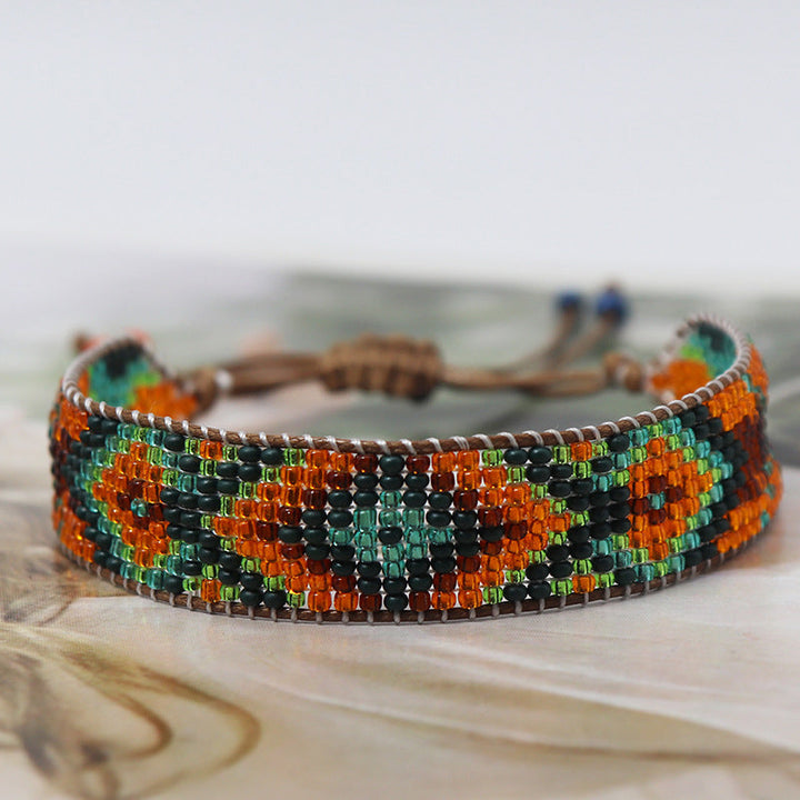 Bracelet Bohème Tissé À La Main