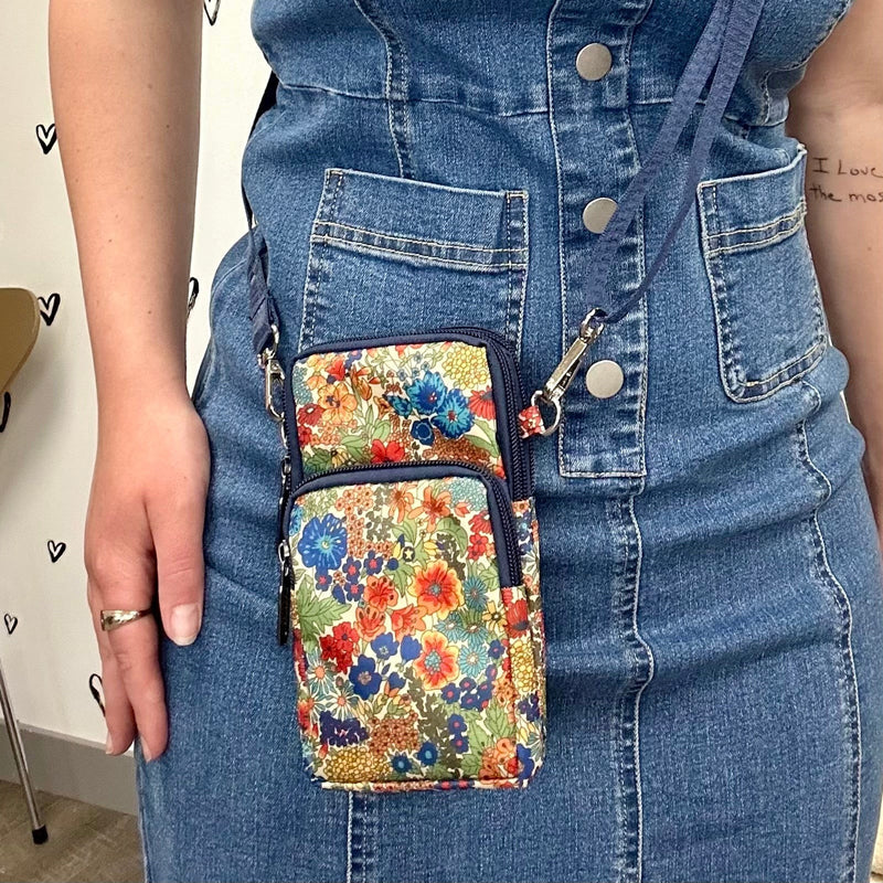Sac À Motif Fleuri Vintage