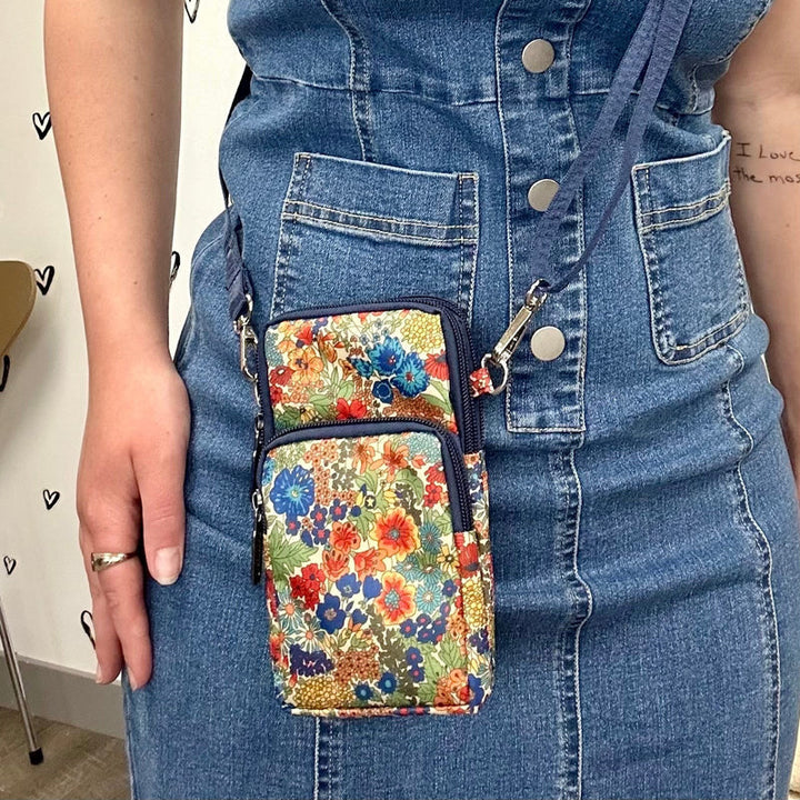Sac À Motif Fleuri Vintage