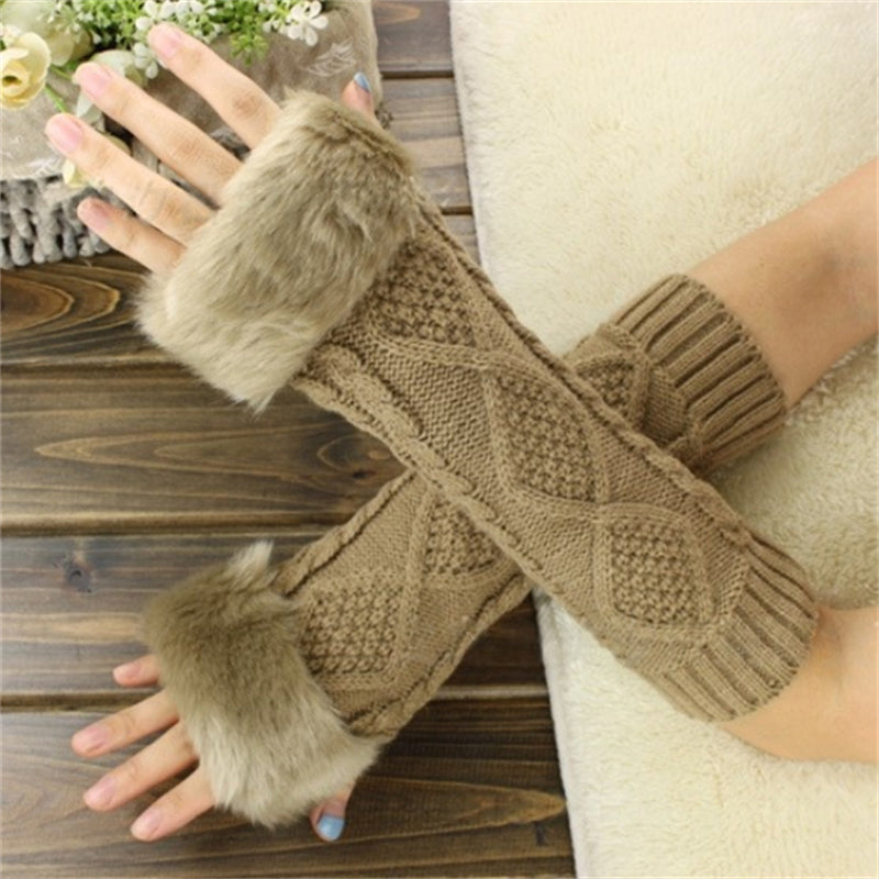Gants Chauds De Couleur Unie