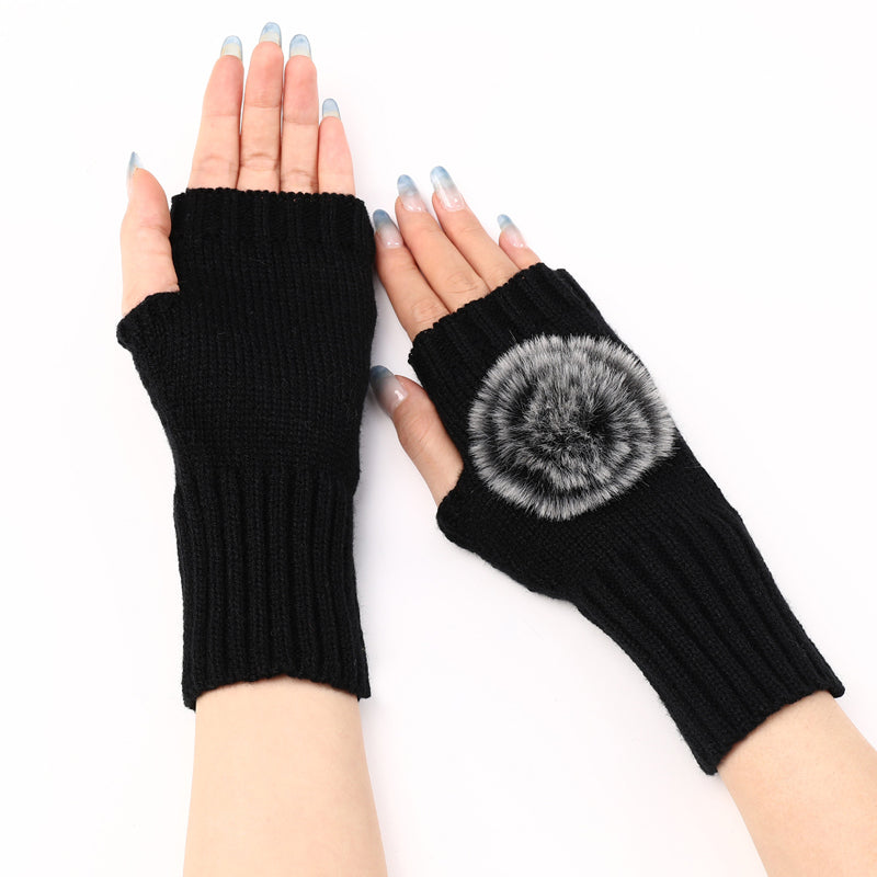Gants Chauds De Couleur Unie