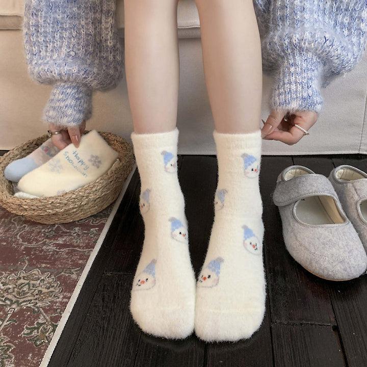 Chaussettes Chaudes De Dessin Animé