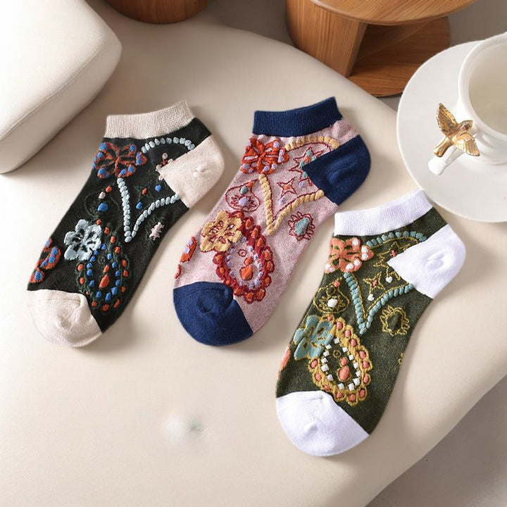Chaussettes À Fleurs Vintage