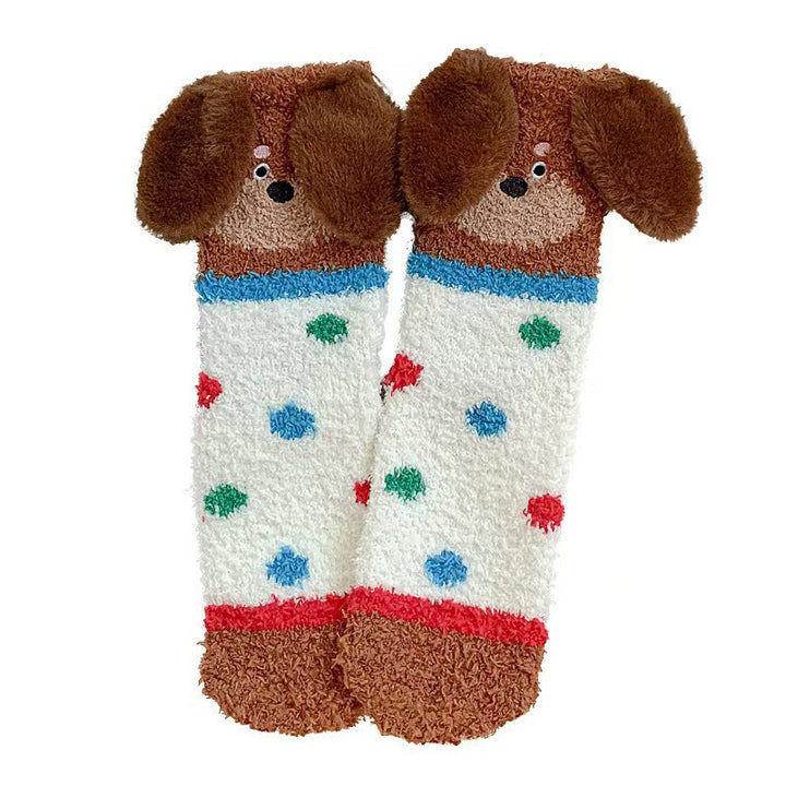Chaussettes Chaudes De Dessin Animé