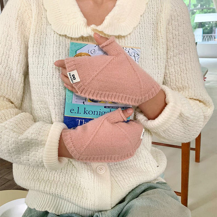 Gants Chauds De Couleur Unie