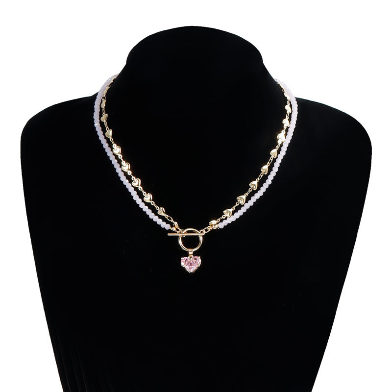 Collier Pendentif Perlé Vintage