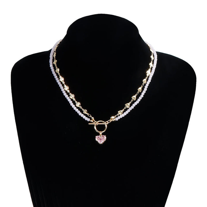 Collier Pendentif Perlé Vintage