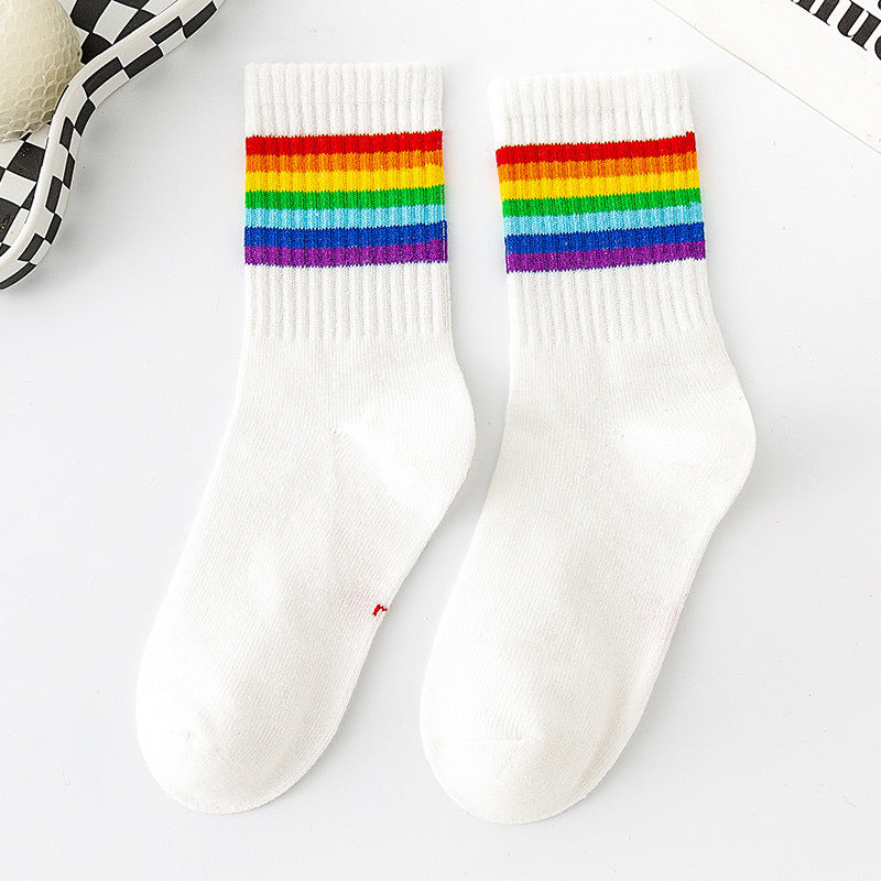 Chaussettes Rayées Colorées