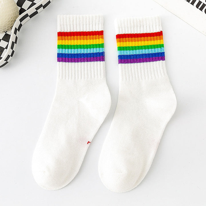 Chaussettes Rayées Colorées