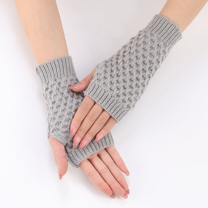 Gants Tricotés De Couleur Unie