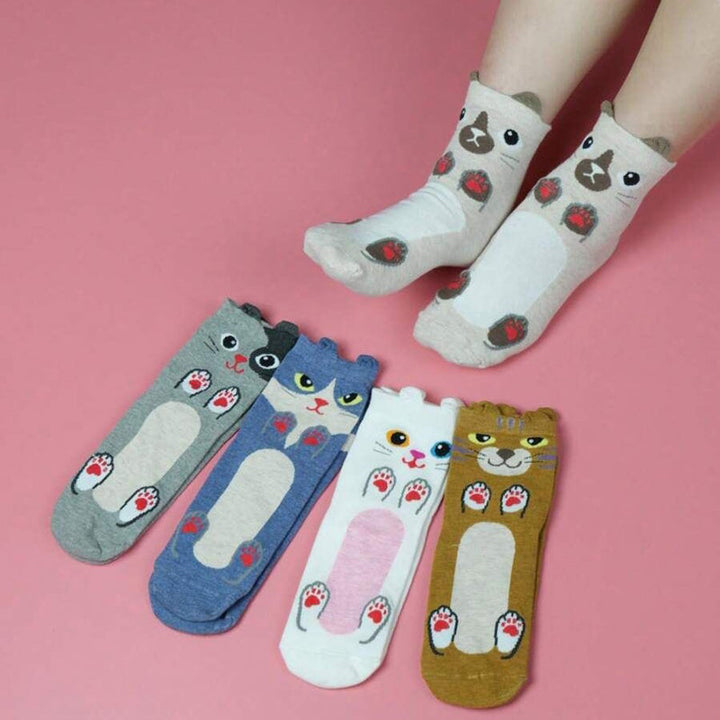 Chaussettes De Chat De Dessin Animé