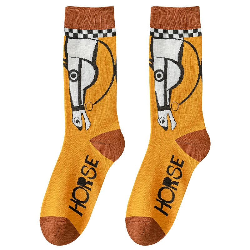 Chaussettes Décontractées À Imprimé Animal