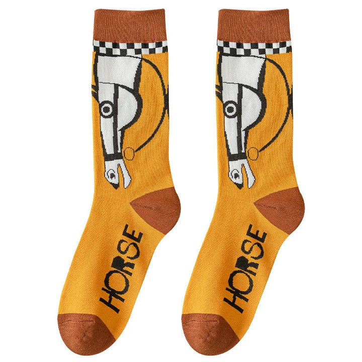 Chaussettes Décontractées À Imprimé Animal